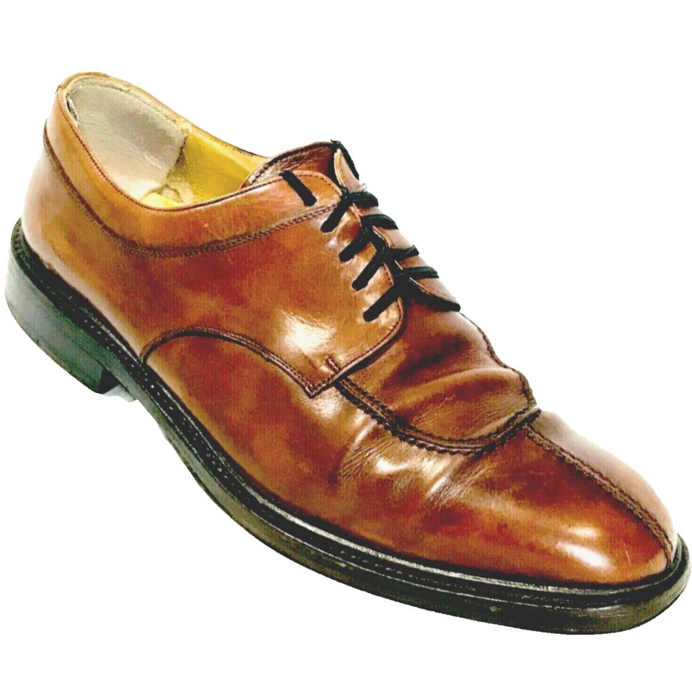 Avventura Shoes Split Toe Leather Oxford 9.5 Handmade Spain Brown Lace Academia